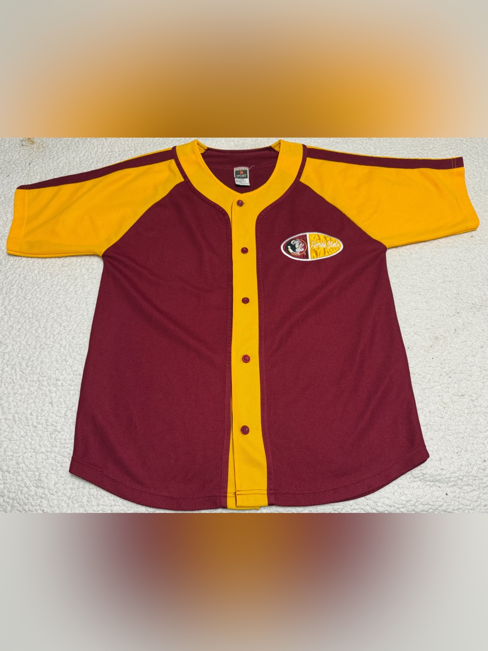 Vintage Rare Florida State Seminoles FSU Baseball Jersey Signal Sport Mens Large
